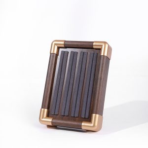 Spot transfrontalier rétro présentoir à bagues à bijoux présentoir à bagues en noyer présentoir de stockage présentoir à bijoux canal de prise de vue – Image 5