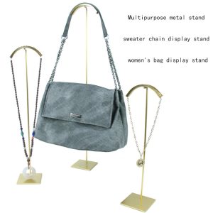 Grand métal haut de gamme bijoux bracelet chandail chaîne rack collier rack bijouterie présentoir accessoires sac à main présentoir – Image 2