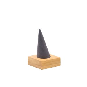 Présentoir à bagues, porte-bijoux, porte-bagues, porte-bagues, accessoires de présentoir, porte-bagues en bambou vert et en microfibre de bois. – Image 7