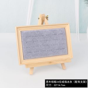 Cadre photo en bois boucles d'oreilles murales, boucles d'oreilles, tableau d'affichage, présentoir de bijoux, ornement de bague, collier, support de rangement, bijoux. – Image 4