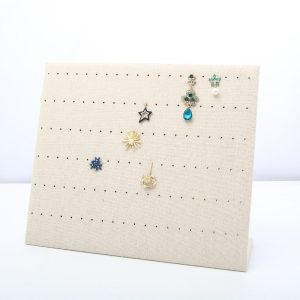 Présentoir de bijoux en polaire microfibre, boucles d'oreilles, clous, boucles d'oreilles, collier, support de bracelet, présentoir de bijoux, accessoires de tir de stand de marché de nuit – Image 3