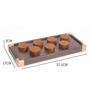 Présentoir à bijoux collier rétro en noyer de qualité supérieure présentoir à bijoux plaque de boucles d'oreilles plateau d'affichage de boucles d'oreilles – Image 12