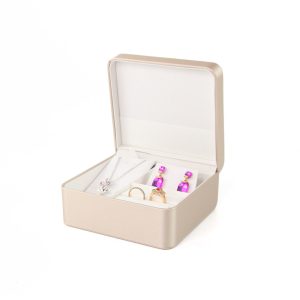Spot usine ventes directes pu montre boîte bijouterie collier pendentif paire bague couple ensemble de bijoux boîte à rabat – Image 4