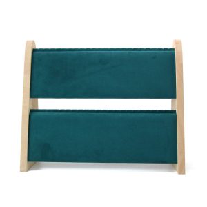Porte-bijoux créatif, collier en pu vertical en chêne, porte-bracelet, diffusion en direct de la fenêtre, accessoires d'affichage de la salle d'échantillons – Image 6