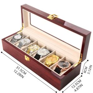 Boîte de montre de peinture ponctuelle transfrontalière boîte à bijoux en molleton de perles boîte-cadeau à 24 chiffres boîte de rangement de poussière de bijoux pour hommes et femmes – Image 9