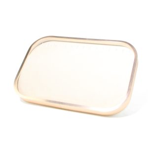 Plaque à bijoux en métal, porte-bijoux, plaque à bijoux beige en microfibre en alliage d'aluminium, présentoir à bijoux européen, stockage de bijoux – Image 6