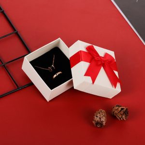 Repérez directement du fabricant arc boîte-cadeau boucles d'oreilles collier bague boîte de rangement ciel et terre couverture emballage de mode carton – Image 7