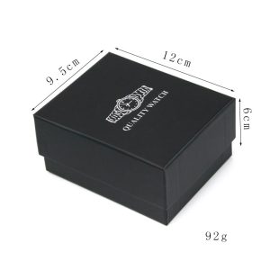 Boîte de montre noire, boîte d'emballage de mode, boîte-cadeau directe d'usine, vente en gros au comptant, boîte à sous-bijoux en PU haut de gamme. – Image 3