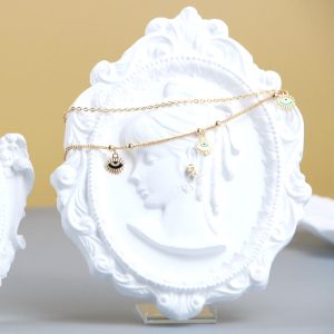 Porte-bijoux en relief vintage boucles d'oreilles en résine blanche collier bracelet porte-bracelet présentoir à bijoux – Image 7