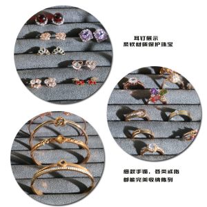 Porte-bijoux créatif porte-bijoux en bambou et en bois bracelet anneau pendentif tête fleur clou boucle d'oreille porte-bijoux prise de vue en direct accessoires – Image 2