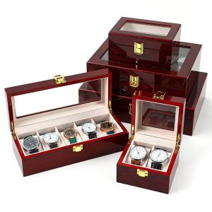 Boîte de montre de peinture ponctuelle transfrontalière boîte à bijoux en molleton de perles boîte-cadeau à 24 chiffres boîte de rangement de poussière de bijoux pour hommes et femmes – Image 4