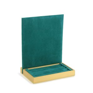 Spot rétro style haut de gamme série verte porte-bijoux série boucles d'oreilles bague présentoir à bijoux – Image 3