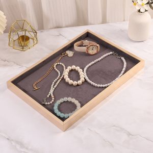 Plaque de bijoux en métal spot d'usine collier beige bague boucles d'oreilles bracelet plaque de sélection de bijoux accessoires d'affichage de tir – Image 8