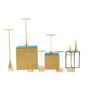 Ventes directes d'usine créatif porte-boucles d'oreilles porte-bijoux porte-bagues accessoires de diffusion en direct stand porte-bijoux porte-collier en métal – Image 2