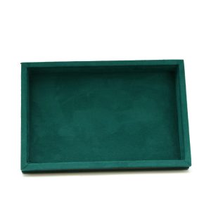 Présentoir à bijoux, présentoir à bijoux, polaire en microfibre de bambou et de bois, plaque à anneaux, plaque à picorer avec couvercle, boîte à bijoux, accessoires de vitrine – Image 8