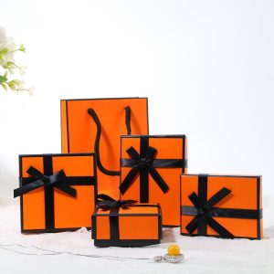 Emballage cadeau de bijoux portable boîte d'emballage en carton boîte-cadeau fille collier boucles d'oreilles bague bracelet boîte à bijoux – Image 11