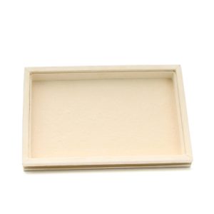 Présentoir à bijoux, présentoir à bijoux, polaire en microfibre de bambou et de bois, plaque à anneaux, plaque à picorer avec couvercle, boîte à bijoux, accessoires de vitrine – Image 4