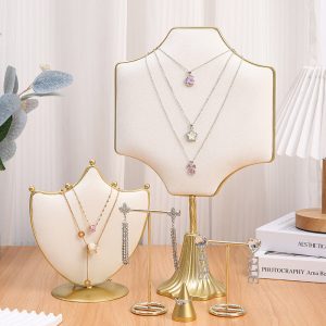 Style nordique ins porte-bijoux en métal ornement princesse poudre bijoux boucles d'oreilles boucles d'oreilles collier sac souple présentoir polyvalent – Image 4