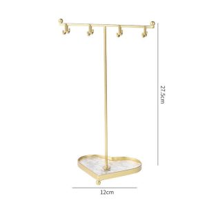 Spot transfrontalier, boucles d'oreilles créatives en métal, colliers, porte-bagues, accessoires de diffusion en direct de perles de bijouterie, porte-bijoux. – Image 6