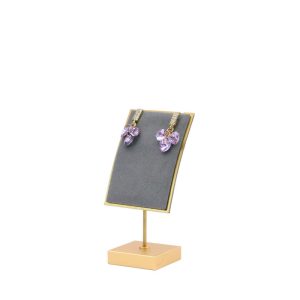 Bracelet porte-bijoux présentoir à bijoux en métal boucles d'oreilles en velours microfibre pendentif présentoir à bijoux accessoires de tir – Image 9