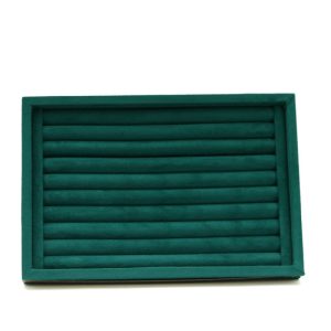 Présentoir à bijoux, présentoir à bijoux, polaire en microfibre de bambou et de bois, plaque à anneaux, plaque à picorer avec couvercle, boîte à bijoux, accessoires de vitrine – Image 3