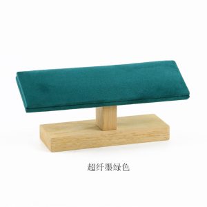 Porte-bracelet, bracelet en bois massif, bracelet, présentoir cylindrique en flanelle, porte-montre, accessoires de tir, porte-bijoux. – Image 3