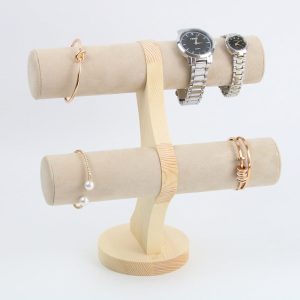 Spot nouveau mode journal porte-bijoux bracelet bracelet présentoir fenêtre ornement tissu en microfibre – Image 2