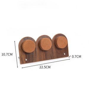 Présentoir à bijoux collier rétro en noyer de qualité supérieure présentoir à bijoux plaque de boucles d'oreilles plateau d'affichage de boucles d'oreilles – Image 6