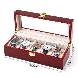 Boîte de montre de peinture ponctuelle transfrontalière boîte à bijoux en molleton de perles boîte-cadeau à 24 chiffres boîte de rangement de poussière de bijoux pour hommes et femmes – Image 8