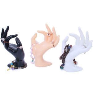 Présentoir à bagues en plastique ok moule à main gants accessoires d'art des ongles support de bracelet présentoir de bracelet accessoires de bijoux moule à main – Image 2