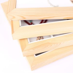 Log plaque à bijoux en cuir boucles d'oreilles bague collier plaque d'affichage plaque de rangement look palette accessoires d'affichage de bijoux – Image 2