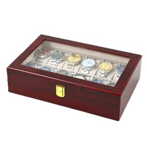 Boîte de montre de peinture ponctuelle transfrontalière boîte à bijoux en molleton de perles boîte-cadeau à 24 chiffres boîte de rangement de poussière de bijoux pour hommes et femmes – Image 3
