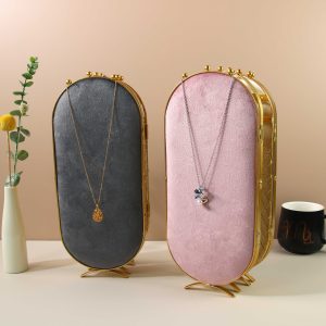 Ornement d'écran en fer forgé présentoir de bijouterie créative bijoux ménagers flux en direct présentoir de stockage de bijoux accessoires d'affichage – Image 3