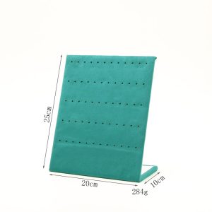 Présentoir de bijoux en polaire microfibre, boucles d'oreilles, clous, boucles d'oreilles, collier, support de bracelet, présentoir de bijoux, accessoires de tir de stand de marché de nuit – Image 6