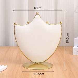Style nordique ins porte-bijoux en métal ornement princesse poudre bijoux boucles d'oreilles boucles d'oreilles collier sac souple présentoir polyvalent – Image 6