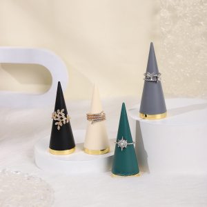 Présentoir à anneaux coniques accessoires de tir haut de gamme de luxe légers anneau à anneaux support de placement de bijoux simple personnalité – Image 2