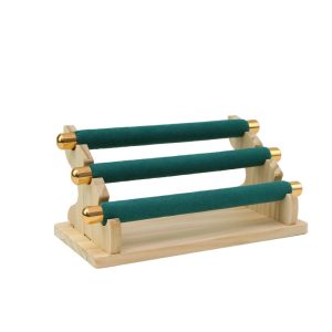 Support à bagues à trois couches en daim spot transfrontalier, support de rangement, présentoir à bijoux amovible, vitrine, accessoires de tir de stand – Image 6