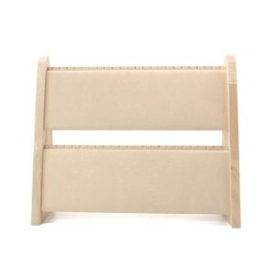 Porte-bijoux créatif, collier en pu vertical en chêne, porte-bracelet, diffusion en direct de la fenêtre, accessoires d'affichage de la salle d'échantillons – Image 4