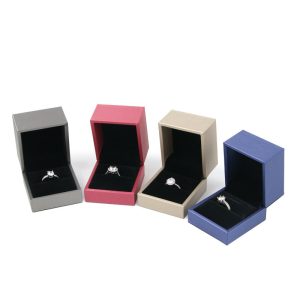 Boîte d'emballage de bijoux en pu brossé bijoux pendentif bague boucles d'oreilles bracelet bracelet collier boîte de rangement luxe léger – Image 2