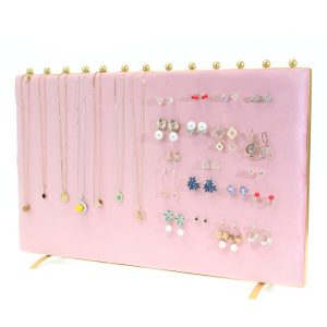 Style nordique ins porte-bijoux en métal ornement princesse poudre bijoux boucles d'oreilles boucles d'oreilles collier sac souple présentoir polyvalent – Image 3