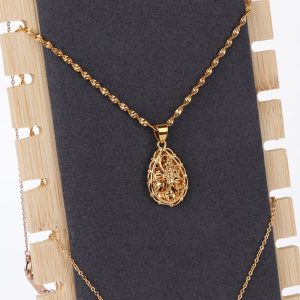 Vente en gros étagère amovible collier pendentif présentoir bambou et bois présentoir de bijoux présentoir de bijoux accessoires de bijoux – Image 2