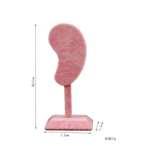 Nouveaux produits créatifs , support de boucle d'oreille en flanelle support de boucle d'oreille en pu dans le support de boucle d'oreille, accessoires de diffusion en direct, une pièce est envoyée au nom des autres. – Image 4