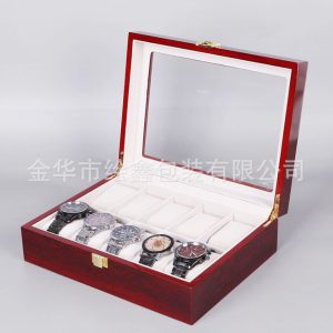 Boîte de montre de peinture ponctuelle transfrontalière boîte à bijoux en molleton de perles boîte-cadeau à 24 chiffres boîte de rangement de poussière de bijoux pour hommes et femmes – Image 10