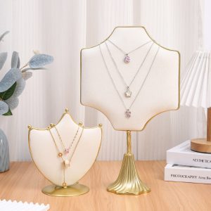 Style nordique ins porte-bijoux en métal ornement princesse poudre bijoux boucles d'oreilles boucles d'oreilles collier sac souple présentoir polyvalent – Image 3
