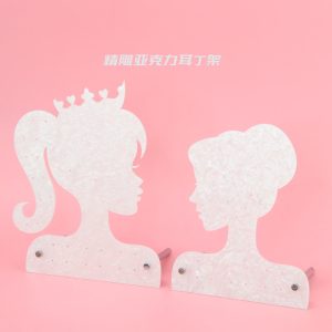 Boucles d'oreilles en acrylique spot transfrontalier, support de boucles d'oreilles, présentoir d'échantillons de bijoux en argent, support de bijoux, support de rangement d'accessoires – Image 4