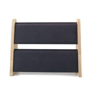 Porte-bijoux créatif, collier en pu vertical en chêne, porte-bracelet, diffusion en direct de la fenêtre, accessoires d'affichage de la salle d'échantillons – Image 8
