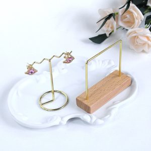 Porte-bijoux transfrontalier, présentoir en métal créatif, porte-bijoux, bracelet, boucles d'oreilles, clé, petite boîte de rangement. – Image 1