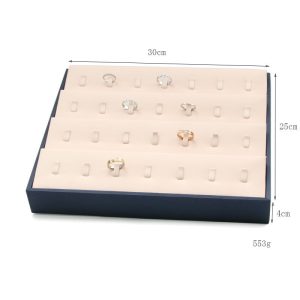 Magasin de bijoux plaque de bijoux présentoir de bijoux plaque de bague en cuir brossé plaque de pendentif plaque de bracelet plaque de sélection de bijoux – Image 6