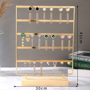 Porte-bijoux en métal spot transfrontalier, boucles d'oreilles, clous, boucles d'oreilles, présentoir, bijouterie, diffusion en direct, accessoires de présentation de bijoux de stand – Image 9