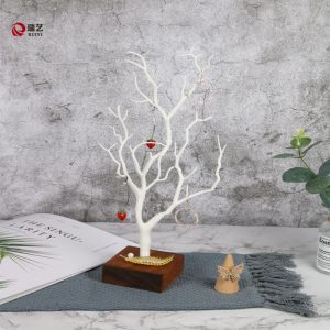 Acacia arbre bijoux stand boucles d'oreilles bague collier présentoir mode créatif maison bijoux stockage – Image 2